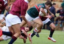 Foto de jugada de rugby - prevención de lesiones en deportes de contacto, Clínica CRL