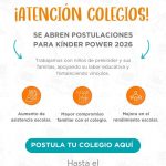 Fundación Familias Primero abre convocatoria nacional para integrar nuevos colegios a su programa Kinder Power: plazo de postulación vence el 7 de noviembre Familias Primero