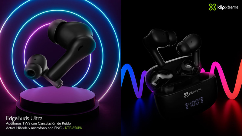Klip Xtreme lanza en Chile los EdgeBuds Ultra con cancelación de ruido híbrida