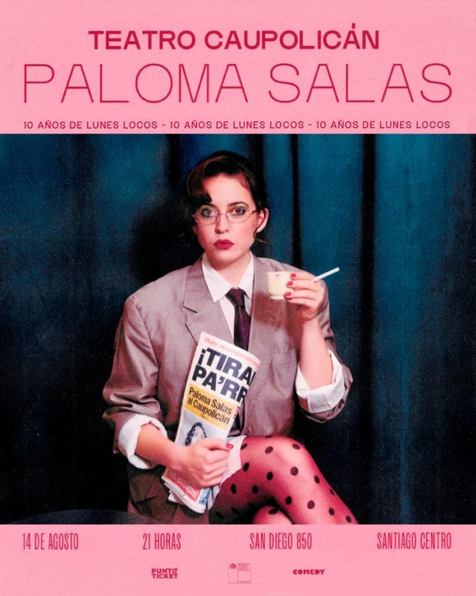 Paloma Salas anuncia su primer show en el Teatro Caupolicán