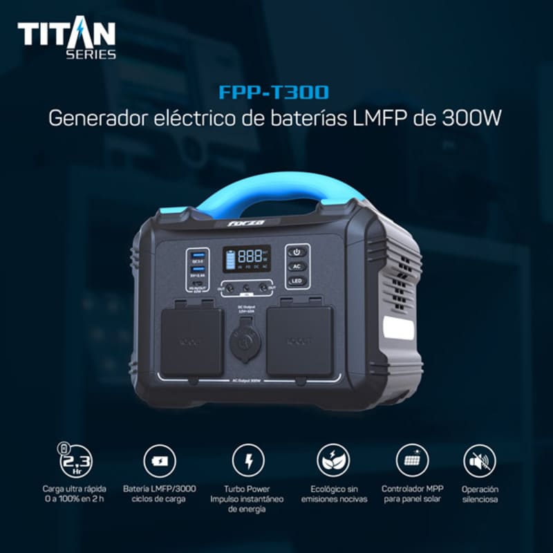 TITAN, el generador portátil y ecológico para usar al aire libre de Forza