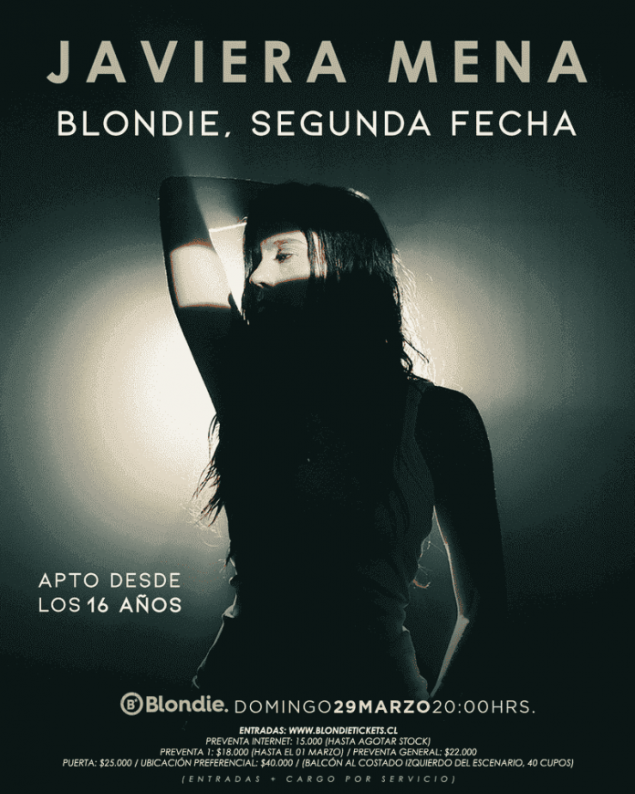 Javiera Mena agota tickets y agenda segundo show en Blondie