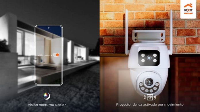 NEXXT_HOME_Camara_NHC-OP30DL_1 Nexxt Home anuncia en Chile el lanzamiento de su nueva cámara de doble lente para exteriores