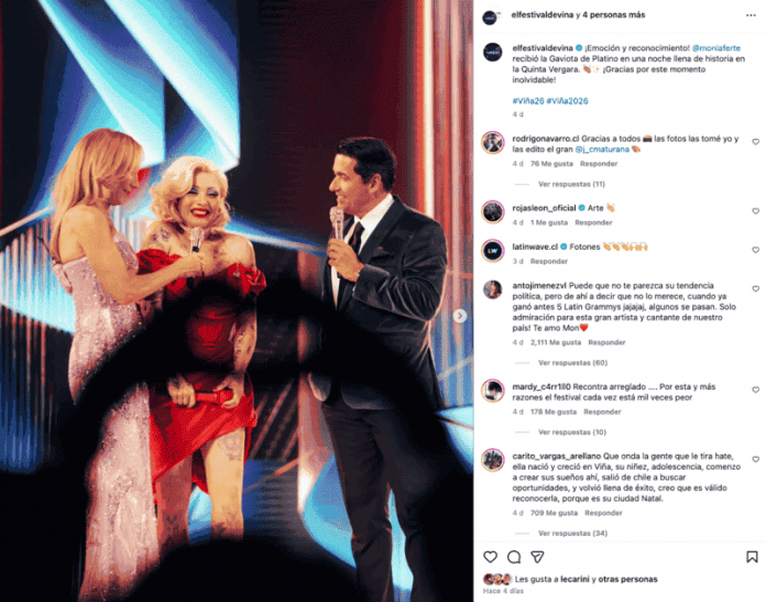 Mon Laferte lideró la conversación y la interrupción de Asskha marcó la polémica: así se vivió Viña 2026 en redes