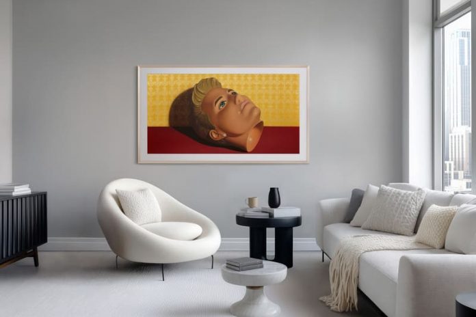 2026_The Frame_LS03HW_FRONT_WALL_Art Mode Samsung Art Store