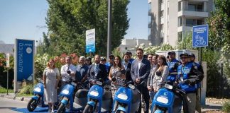 Huechuraba presenta su primera flota de motos para seguridad municipal: son eléctricas y de baterías intercambiables