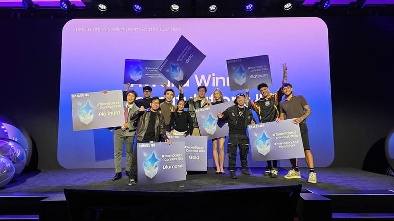 Ganadores de los premios de contenido de cámara, música y gaming (De izquierda a derecha: @quycoctu.official, @nr_ihsn, @sofyank96, @perrykuan, @ryvlsco, @joaoalmeidac, @saamopetraa3, @drexlee, @welkermaciel, @dannyaarons).