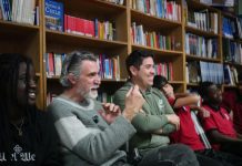 El actor Francisco Melo visitó escuela de Macul y compartió con jóvenes creadores de cortometraje