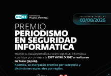Comienza la inscripción para participar del Premio ESET al Periodismo en Seguridad Informática 2026 ESET
