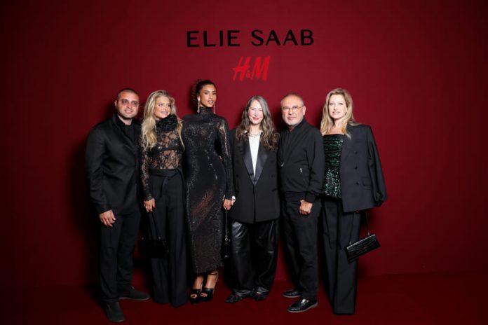 Mr Elie Saab Jr, Christina Saab, Imaan Hammam, Ann-Sofie Johansson, Mr Elie Saab, Claudine Saab (1) ELIE SAAB
